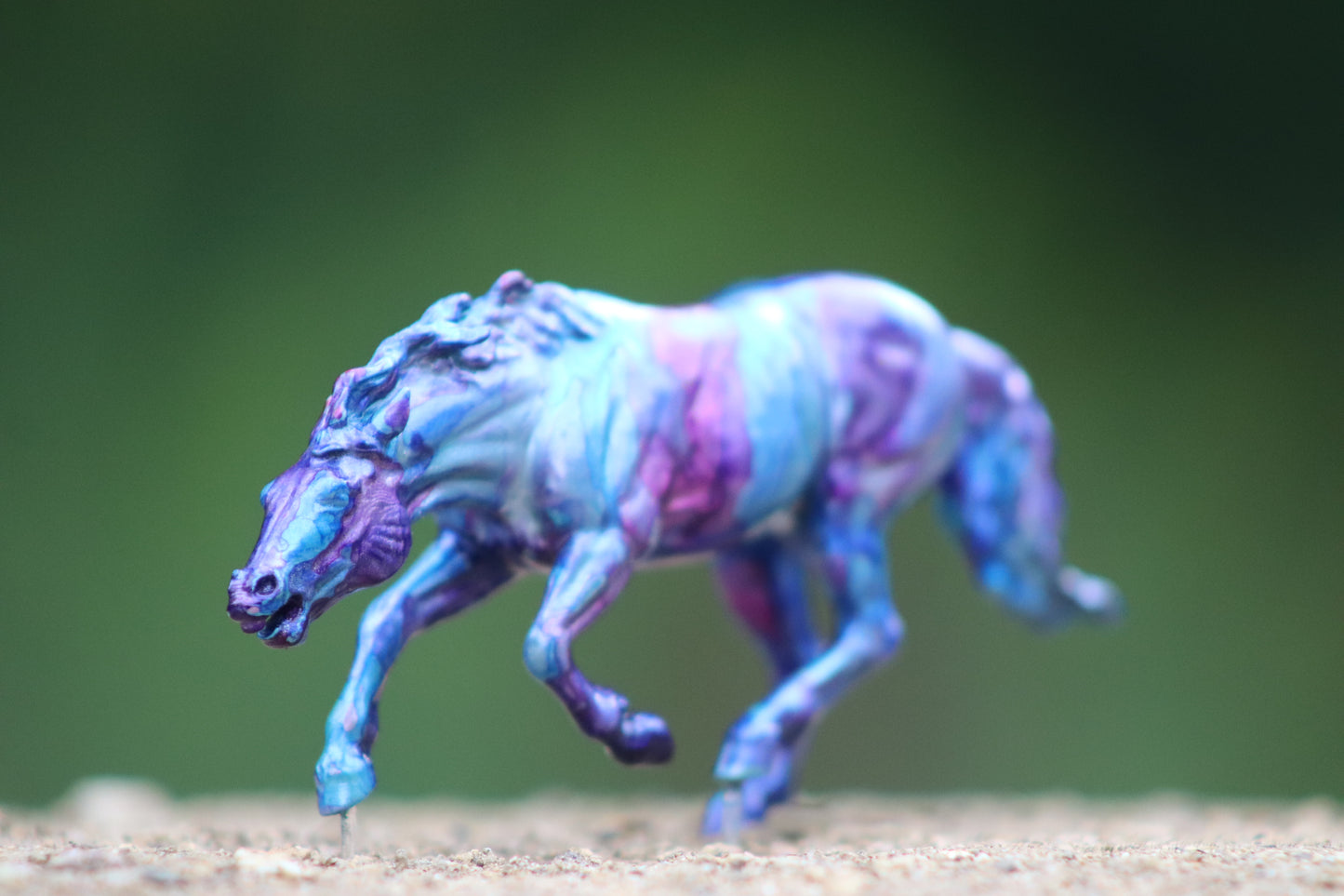 Blue Inked Stablemate Bixby Resin