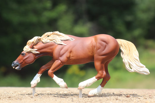 Custom painted Venti Scale Resin Bixby Flaxen Chestnut